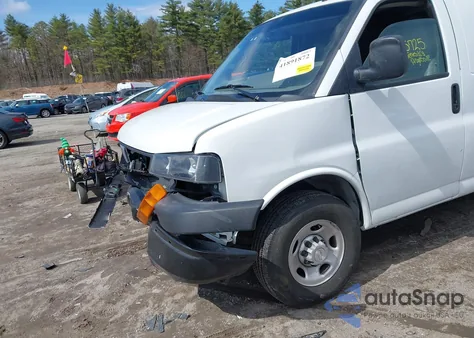 2023 Chevrolet Express Cargo Rwd 2500 Extended Wheelbase Wt z USA, uszkodzony, nr VIN 1GCWGBFP0P1104904